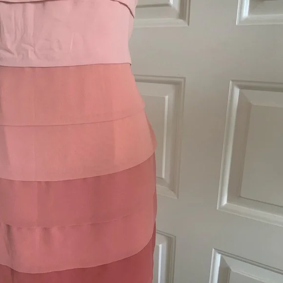 Lauren Conrad Rose Pink Ombré Pleated A-line Dress - Picture 5 of 12